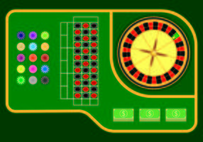 Exemple de table vectorielle de la roulette vecteur