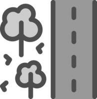 conception d'icônes vectorielles en bordure de route vecteur