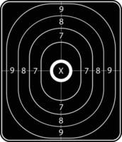 cible de tir illustration vectorielle d'armes à feu vecteur