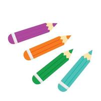 arc-en-ciel école crayons pour dessiner illustration vecteur clipart