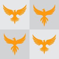 logo phoenix modèle sans couture vecteur premium