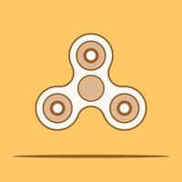 main spinner fidget. vecteur