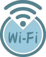 icône wi-fi de style plat. symbole de réseau pour la connexion internet. vecteur