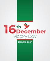 jour de la victoire du bangladesh 16 décembre, arrière-plan vecteur
