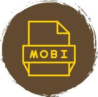 icône de format de fichier mobi vecteur