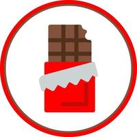 conception d'icône de vecteur de barre de chocolat
