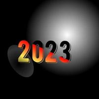 année de fond simple 2023 vecteur