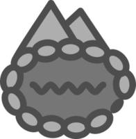 icône de glyphe de paysage de source chaude vecteur