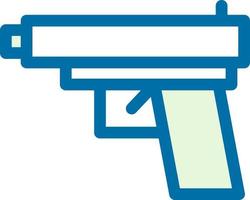 conception d'icône de vecteur de ligne de pistolet de jeu