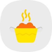 conception d'icône de vecteur de curry