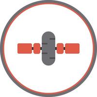 conception d'icône de vecteur de roue de gym