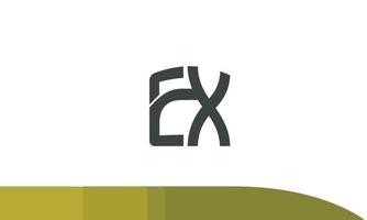 alphabet lettres initiales monogramme logo ex, xe, e et x vecteur