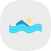 conception d'icône de vecteur de personne de natation