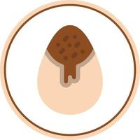 conception d'icône vecteur oeuf au chocolat