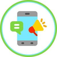 conception d'icône de vecteur de marketing sms