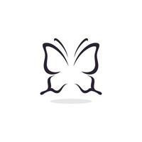 modèle de conception de logo papillon illustration vectorielle vecteur