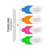 infographie médicale ou infographie médicale, 4 options infographie moderne avec modèle d'icônes de soins de santé vecteur