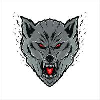 loups logo vector illustration vecteur premium