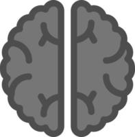 conception d'icône de vecteur de cerveau