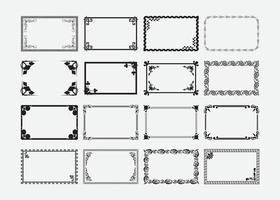 conception de bordure de cadre photo de luxe vectoriel, bordure de certificat, cadre de bordure de CV vecteur