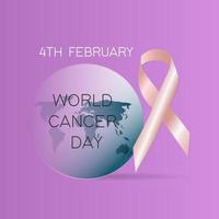journée mondiale du cancer vecteur