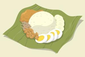 illustration de nasi lemak en dessin vectoriel