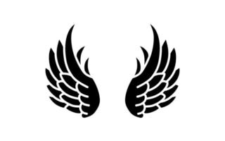 tatouage d'ailes d'ange vecteur libre