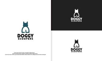 logo illustration graphique vectoriel de selles de chien. digne d'une entreprise de nettoyage pour animaux de compagnie.