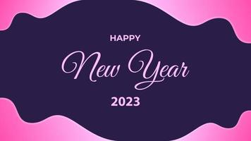 bonne année 2023 fond avec dégradé de couleur. Convient pour une utilisation lors d'un événement du nouvel an. vecteur