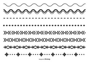 Collection de bordereaux vectoriels décoratifs vecteur