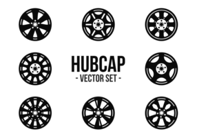 Hubcap icons vector