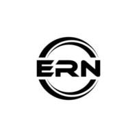 création de logo de lettre ern en illustration. logo vectoriel, dessins de calligraphie pour logo, affiche, invitation, etc. vecteur