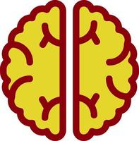 conception d'icône de vecteur de cerveau