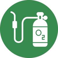 conception d'icône de vecteur de réservoir d'oxygène