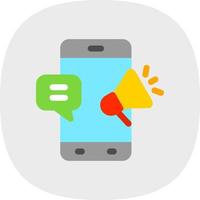 conception d'icône de vecteur de marketing sms