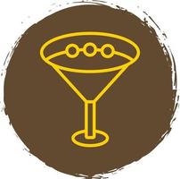 conception d'icônes vectorielles martini vecteur
