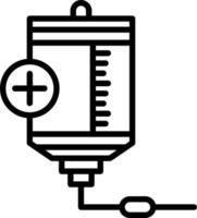 conception d'icône de vecteur de poche de sang