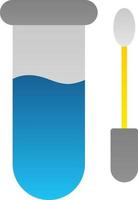conception d'icône de vecteur de test d'écouvillonnage