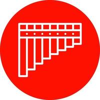 conception d'icône vectorielle flûte de pan vecteur