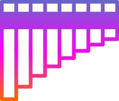 conception d'icône vectorielle flûte de pan vecteur