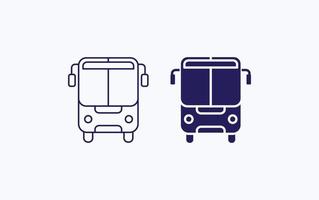 bus, icône d'illustration vectorielle de véhicule vecteur