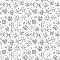 structures de formule chimique de biochimie contours modèle sans couture de vecteur