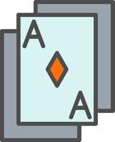 icône de vecteur de carte à jouer