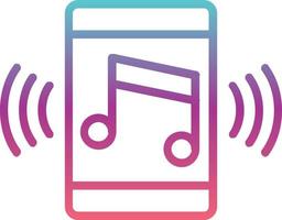 icône de vecteur d'application de musique