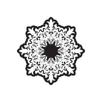 forme de mandala simple à colorier. mandala de vecteur. floral. fleur. Oriental. page de livre. présenter. vecteur