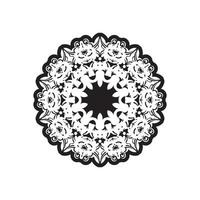 forme de mandala simple à colorier. mandala de vecteur. floral. fleur. Oriental. page de livre. présenter. vecteur