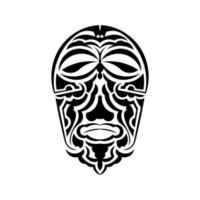 icône vectorielle de masque africain tribal. icône vectorielle noire isolée sur fond blanc masque africain tribal. vecteur