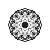 forme de mandala simple à colorier. mandala de vecteur. floral. fleur. Oriental. page de livre. présenter. vecteur