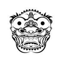 livre de coloriage de dragon folklorique chinois. illustration vectorielle sur le thème des mythes et légendes. vecteur