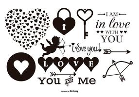 Collection Vector Love Elements